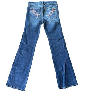 Joes Jeans Girls Size 14 Pink Orange Stitching